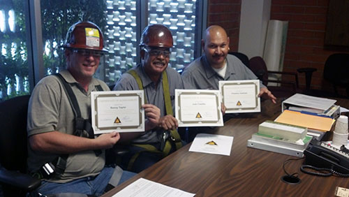 A-1 Forklift photos of our awesome forklift training students!